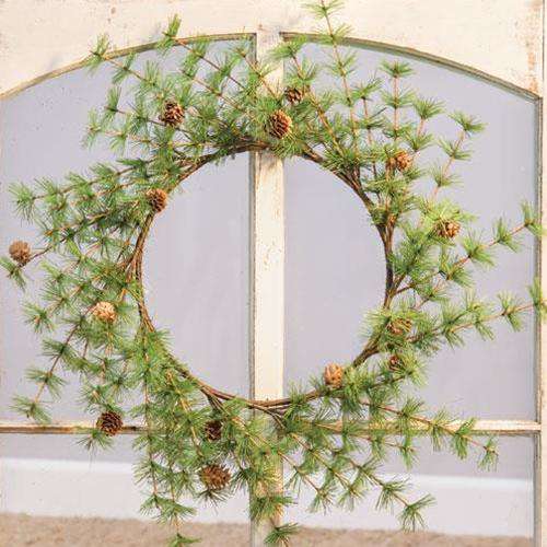 Tahoe Wreath with Pinecones, 22" - The Fox Decor