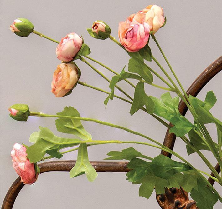 Rose Blooms Spray, 33", Blush - The Fox Decor