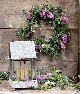 Purple Wildflowers Wreath, 24" - The Fox Decor