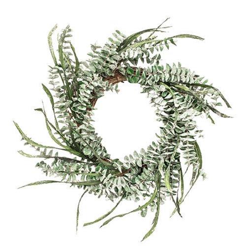 Winter Sparkle Eucalyptus Wreath - The Fox Decor