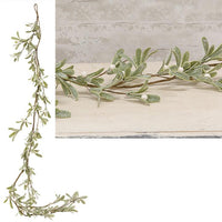 Thumbnail for Glittered Mistletoe Garland, 5ft