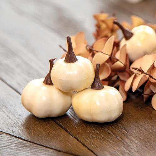 10/Set, Mini Cream Pumpkin Bowl Fillers - The Fox Decor