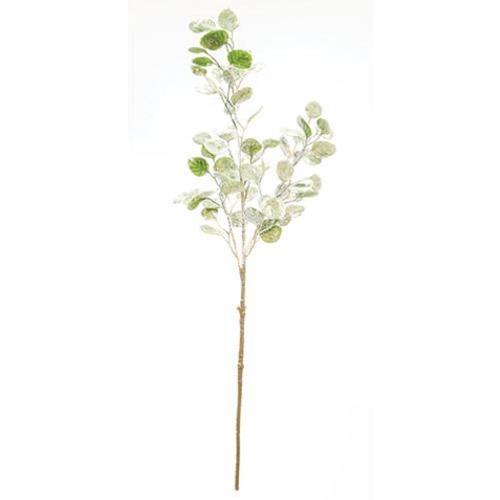 Snowy & Glittered Eucalyptus Spray, 32" - The Fox Decor