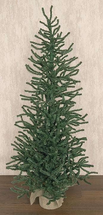 Pine Tree with Burlap Base, 4 ft. - The Fox Decor