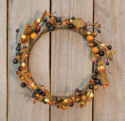 Primitive Candy Corn Wreath - 6-1/2" - The Fox Decor