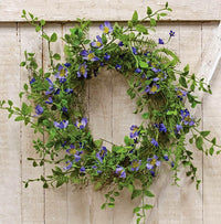 Blue Violet Wreath - The Fox Decor
