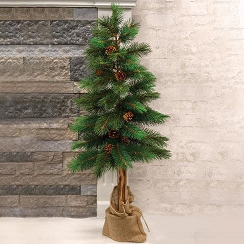 Royal Oregon Pine Tree With Burlap Base, 36" - The Fox Decor