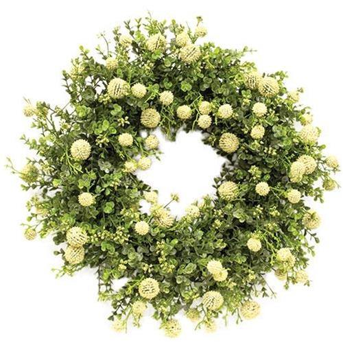 Garden Bliss Wreath, Cream - The Fox Decor