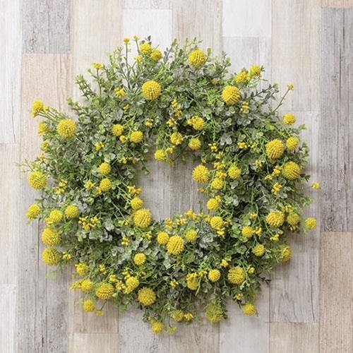 Garden Bliss Wreath, Yellow - The Fox Decor