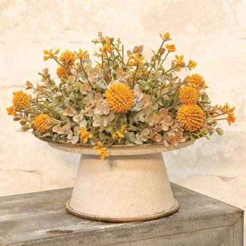 Fall Garden Half Sphere, 10", Mustard - The Fox Decor