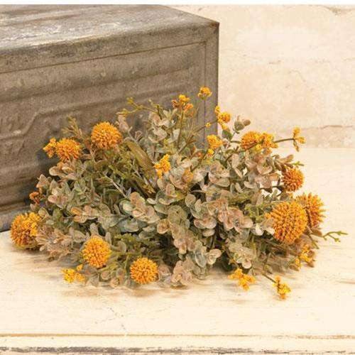 Fall Garden Half Sphere, 10", Mustard - The Fox Decor