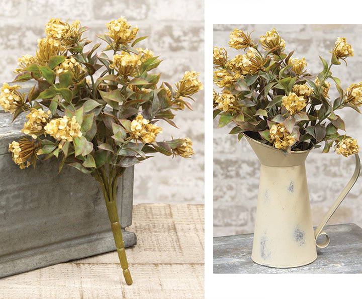 Late Bloomer Bush, 11", Cream - The Fox Decor