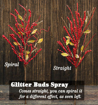 Thumbnail for Red Glitter Bud Spray
