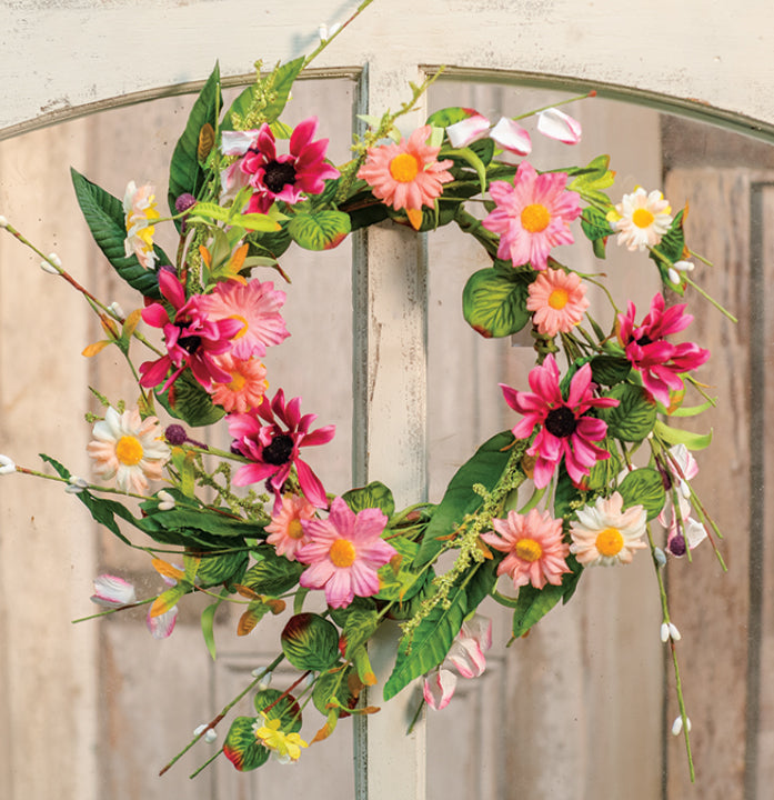Aster Daisy Wreath - 12" - The Fox Decor
