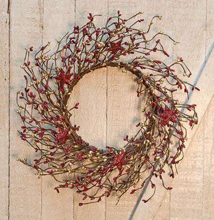 B&G Holiday Stars 14" Wreath - The Fox Decor