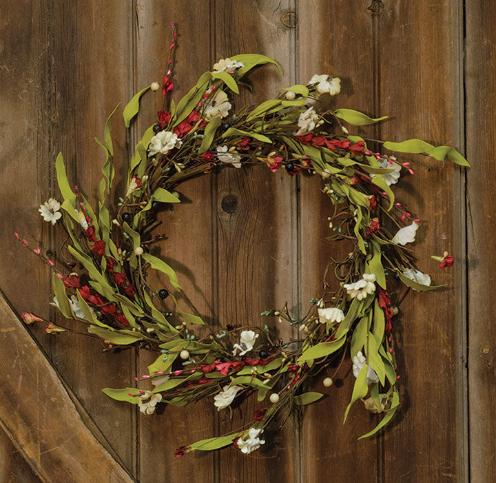 20" Teastain Country Flower Wreath