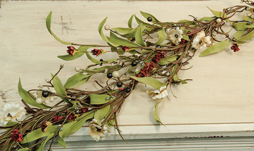 Teastain Country Flower Garland, 4 ft.