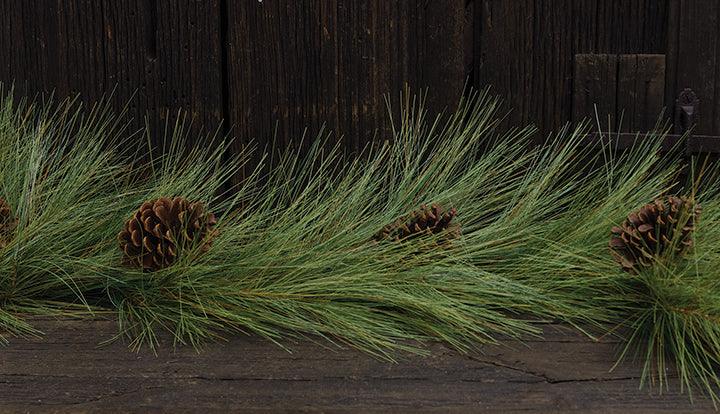 Fine Woodsy Needle Pine Garland, 5 ft. - The Fox Decor