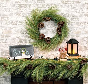 Fine Woodsy Needle Pine Garland, 5 ft.