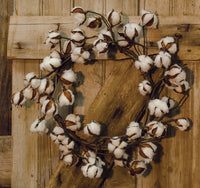 Thumbnail for Country Cotton Ball Wreath, 20