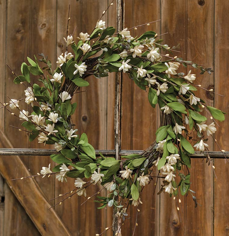 Teastain Gardenia /Twig Wreath