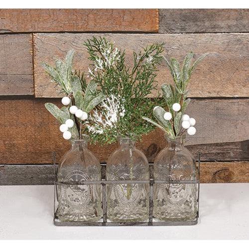 Frosted Mistletoe Pick - The Fox Decor