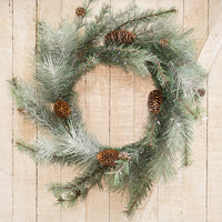 Thumbnail for Icy Glittered Needle Pine Wreath