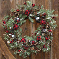 Thumbnail for Buffalo Gingham Country Holiday Wreath, 24