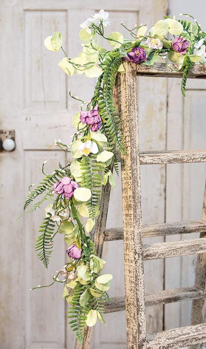 Lakeside Mix Wildflower Garland, 4ft - The Fox Decor