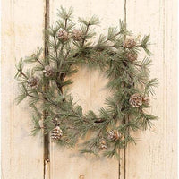 Thumbnail for Vintage Glitter Birchcone Pine Wreath, 14