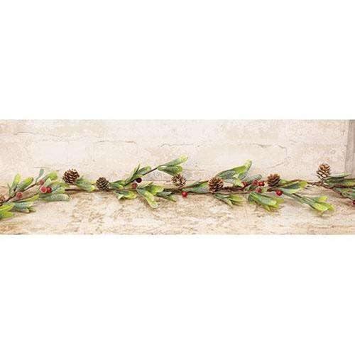 Merry Mistletoe Garland, 4.5 ft - The Fox Decor