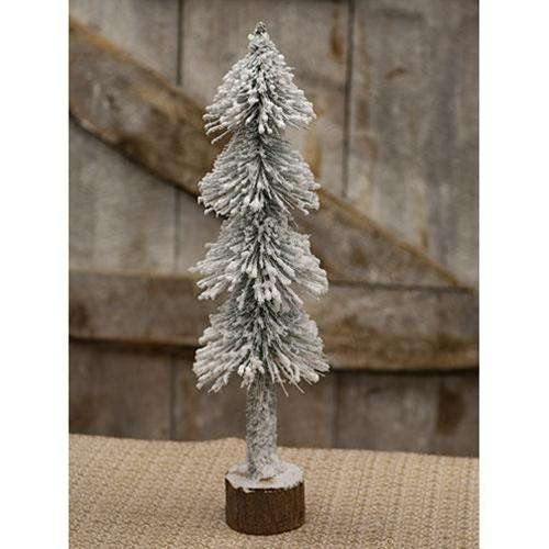 Heavy Snowy Pencil Tree, 20" - The Fox Decor