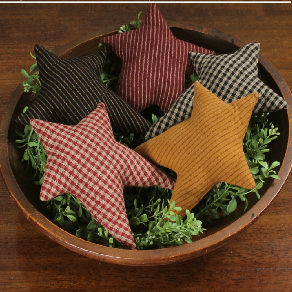 Primitive Star Set of 5  Home Accents  - Interiors by Elizabeth