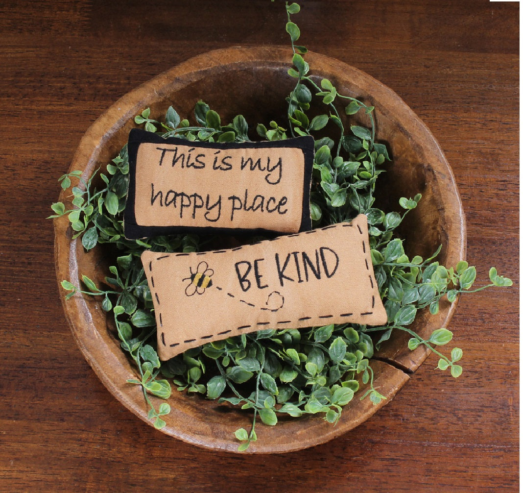 Be Kind Fill Tea Dyed Home Accents  - Interiors by Elizabeth