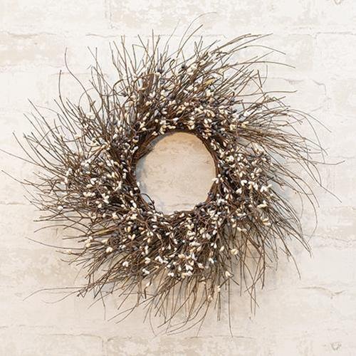 Farmhouse Mix Pip Twig Wreath, 22" - The Fox Decor