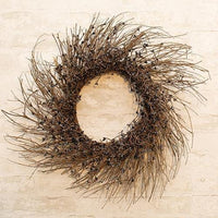 Thumbnail for Gray & Black Pip Twig Wreath, 22
