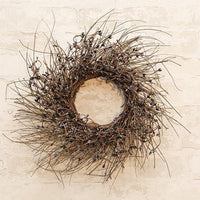 Thumbnail for Gray & Black Pip Twig Wreath, 16