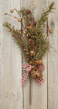 Rustic Holiday Pine Pick, 16"