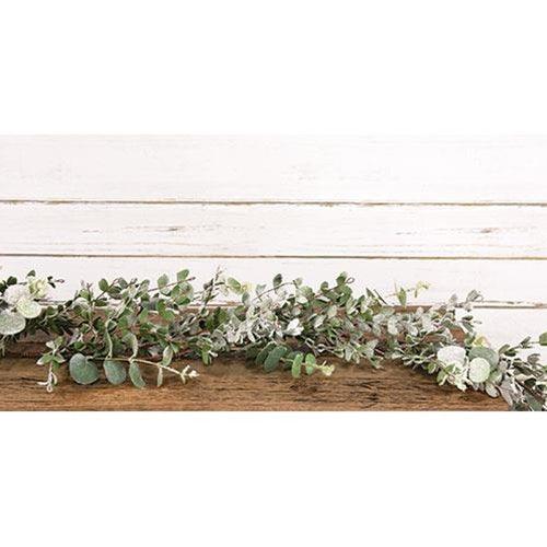 Snowy Eucalyptus Garland, 5ft - The Fox Decor