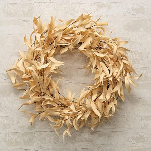 Buttercup Herb Leaves Wreath, 24"