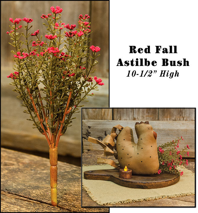 Red Fall Astilbe Bush, 10.5" - The Fox Decor