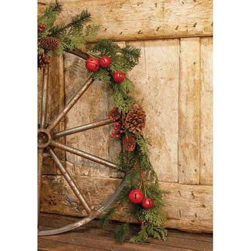 Jingle Pine Garland, 5ft Christmas Decor - The Fox Decor