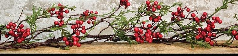 Cedar & Berry Garland, 5 ft. - The Fox Decor