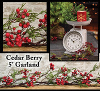Thumbnail for Cedar & Berry Garland, 5 ft. - The Fox Decor
