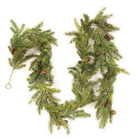 Thumbnail for White Spruce Garland With Cones, 6ft - The Fox Decor