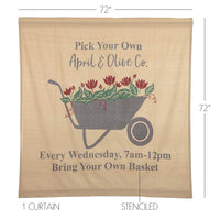 Thumbnail for Farmer's Market Wheelbarrow Shower Curtain 72