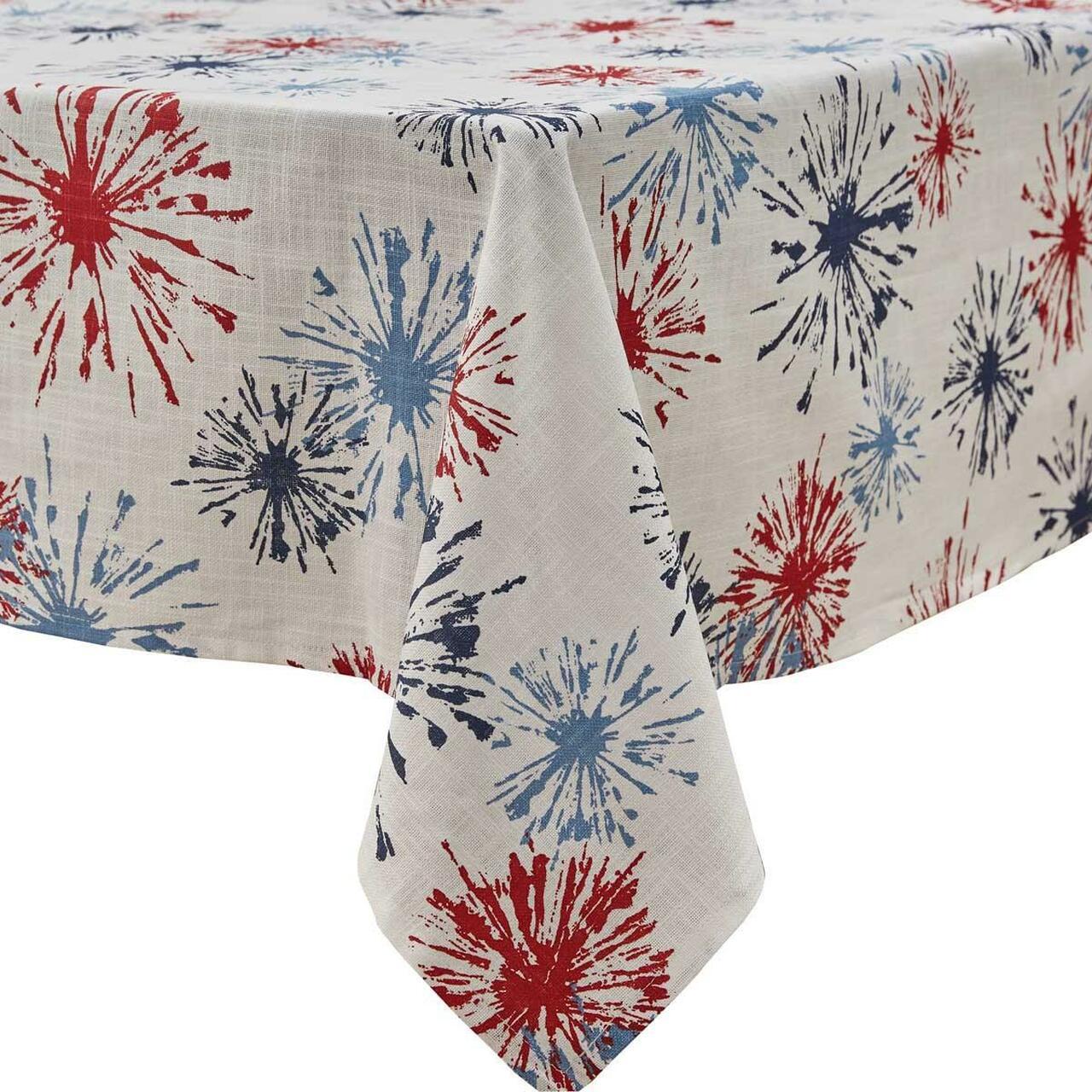 Fireworks Tablecloth 50" X 50" - The Fox Decor