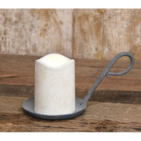 Thumbnail for Antiqued Gray Jar or Pillar Candle Holder