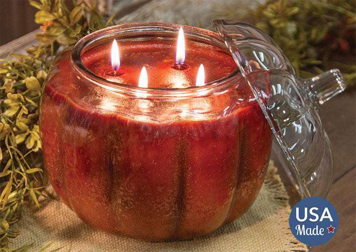 Pumpkin Spice Pumpkin Jar Candle - The Fox Decor