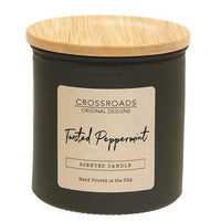 Thumbnail for Twisted Peppermint 14oz Jar Candle w/Wood Lid - The Fox Decor